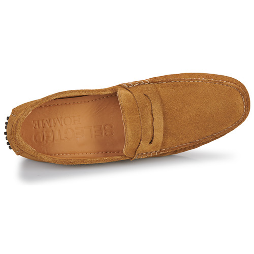 Selected SLHSERGIO SUEDE PENNY DRIVING SHOE B Conhaque