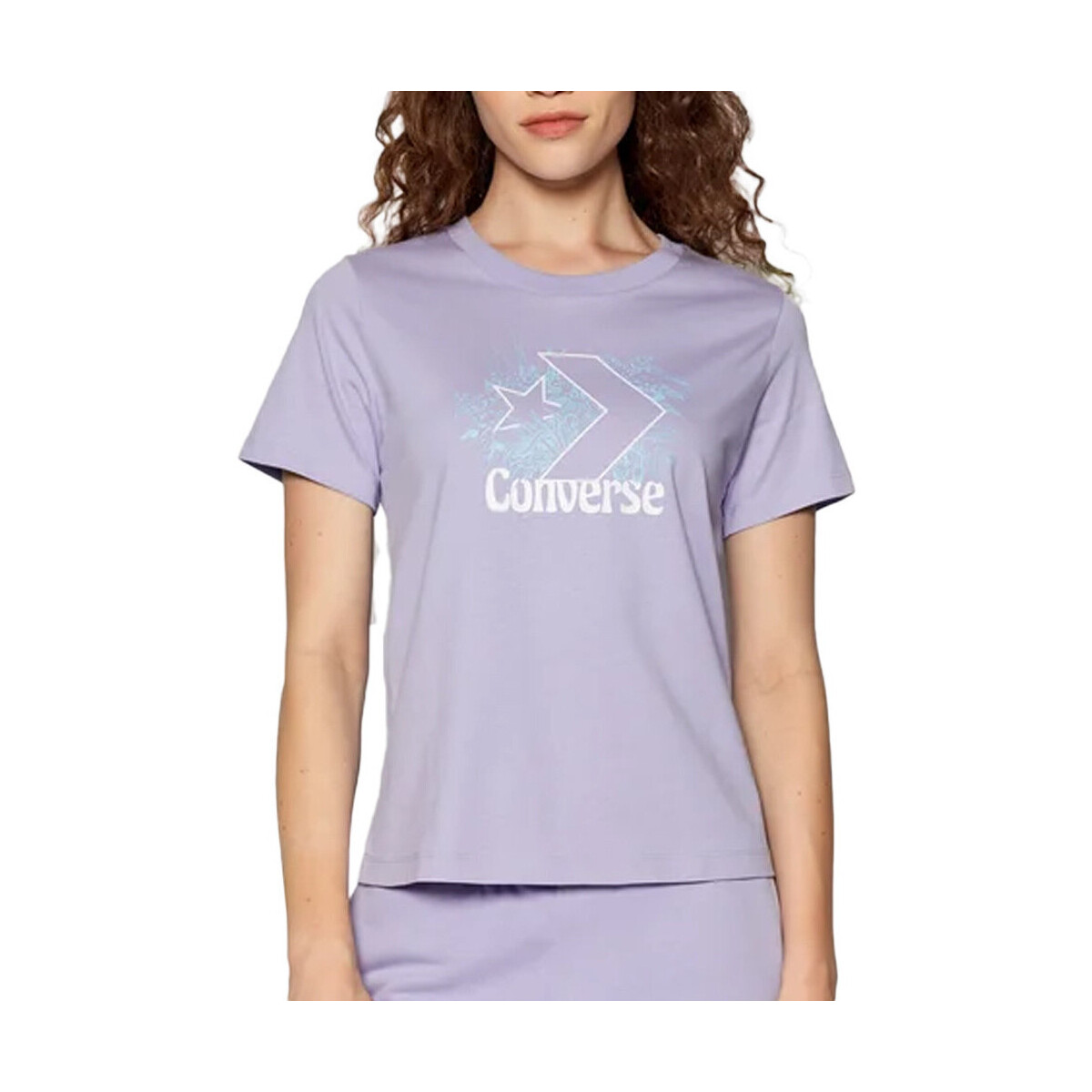 Textil Mulher T-shirts e Pólos Converse  Violeta
