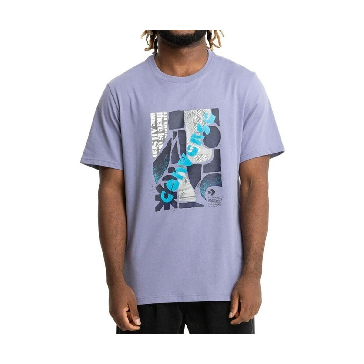 Textil Homem T-shirts e Pólos Converse  Violeta