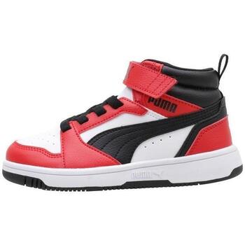 Sapatos Rapaz Sapatilhas Puma REBOUND V6 MID PS Vermelho