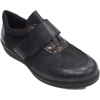 Sapatos Mulher Mocassins Doctor Cutillas Sapato feminino especial com velcro para Preto