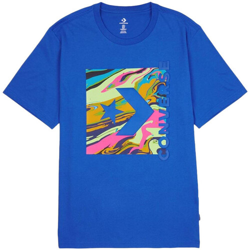 Textil Homem T-shirts e Pólos Converse  Azul