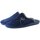 Sapatos Homem mede-se na parte mais larga ao nível das nádegas Javer Zapatillas de Casa  Bordado 31-301 Marino Azul