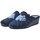 Sapatos Mulher Sapatos & Richelieu Garzon Zapatillas de Casa  Rombos 169.247 Marino Azul