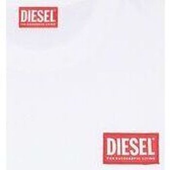 Textil Homem T-shirts e Pólos Diesel A11593 0NIAR T-NLABEL-L1-100 Branco