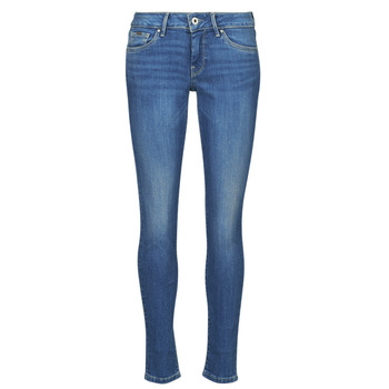 Textil Mulher Gangas Skinny Pepe Mid jeans SKINNY Mid jeans LW Azul