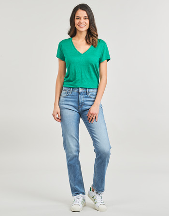 Textil Mulher Calças jeans button-up Pepe jeans button-up STRAIGHT jeans button-up HW Ganga