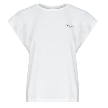 Textil Mulher T-Shirt mangas curtas Pepe JEANS Running BLOOM Branco