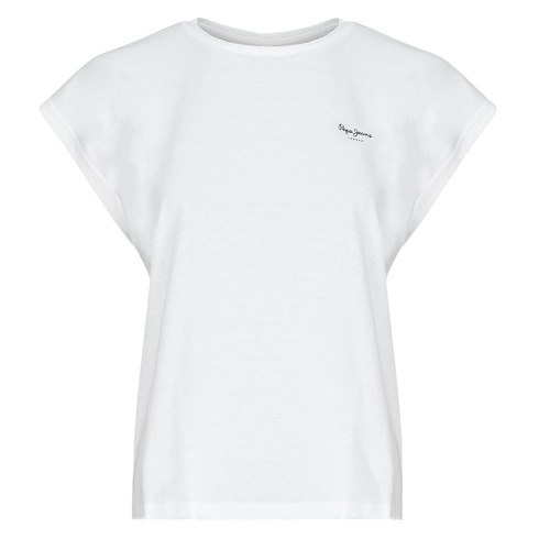 Textil Mulher T-Shirt mangas curtas Pepe strap jeans BLOOM Branco