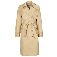 Textil Mulher Trench Pepe JEANS belted STAR Bege
