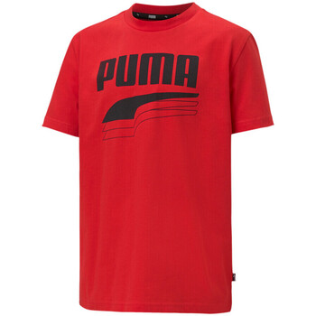 Textil Rapaz T-Shirt mangas curtas Puma  Vermelho