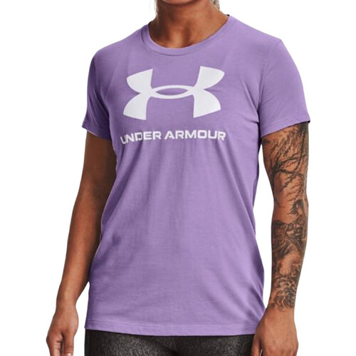 Textil Mulher Under Armour Team issue Wordmark t-shirt i grå Under Armour  Violeta