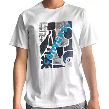 Textil Homem T-Shirt cdg curtas Converse  Branco