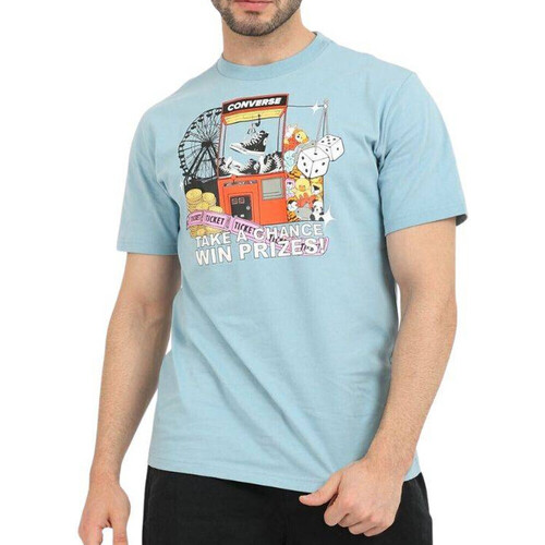 Textil Homem T-shirts e Pólos mason Converse  Azul