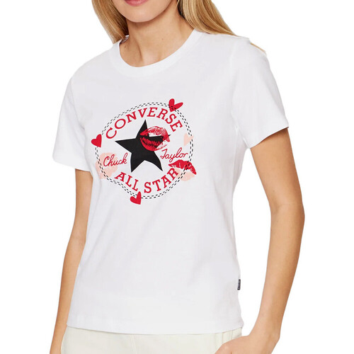 Textil Mulher T-shirts e Pólos Converse  Branco
