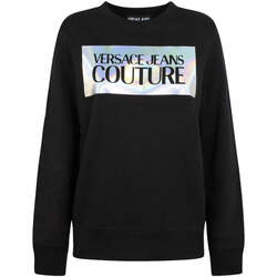 Textil Mulher Sweats Versace Laced Jeans Couture  Preto