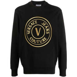 Textil Homem Sweats Versace JEANS Logo Couture  Preto