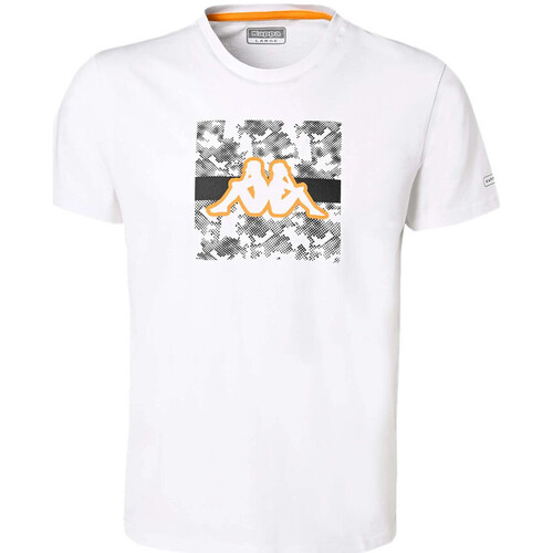 Textil Homem T-shirts e Pólos Kappa  Branco