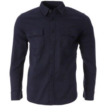 Textil Homem T-shirt Col V Tencel Et Coton Paris Saint-germain  Azul