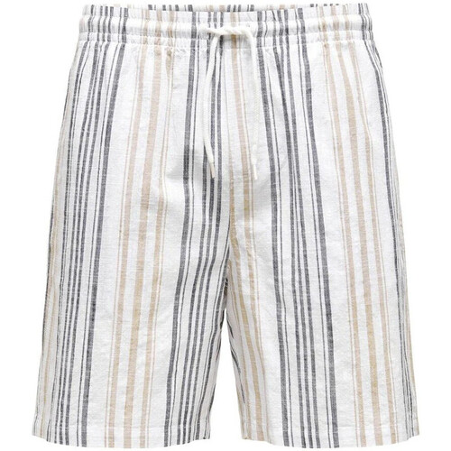 Textil Homem Shorts / Bermudas Marca em destaque   Branco