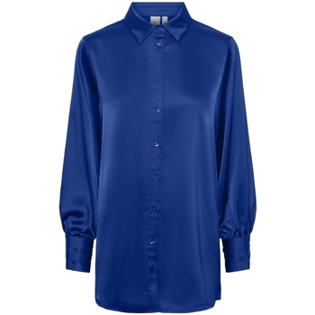 Textil Mulher Calçado de mulher a menos de 60 Y.a.s YAS Noos Camisa Pella L/S - Surf The Web Azul