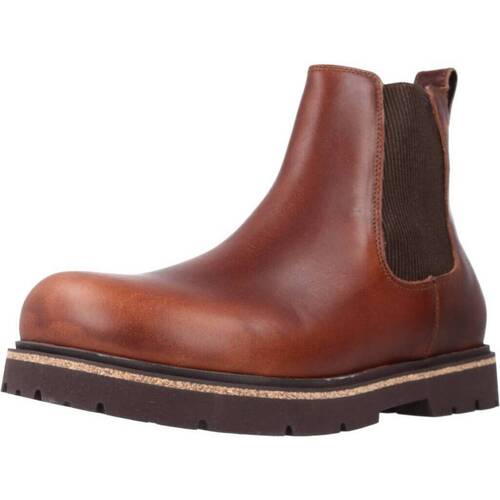 Sapatos Homem Botas Birkenstock HIGHWOOD SLIP ON M Castanho