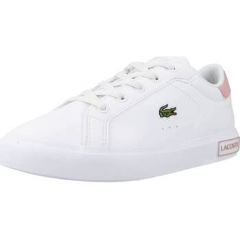 Sapatos Rapariga Sapatilhas Lacoste stretch POWERCOURT 0721 1 SUC Branco
