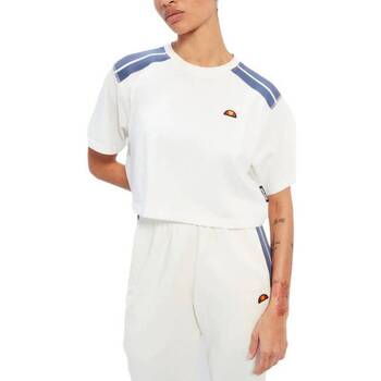 Textil Mulher camisas Ellesse IVA CROPPED T-SHIRT Branco