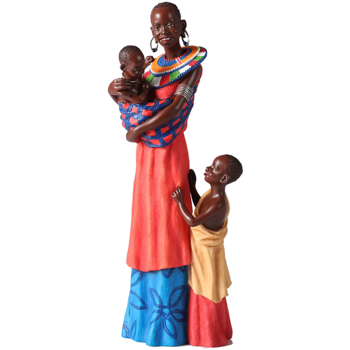 Casa Estatuetas Signes Grimalt Figura Africana Vermelho