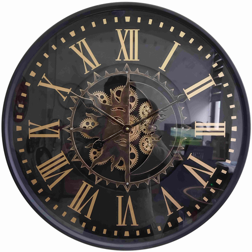Casa Relógios Signes Grimalt Diam 40 cm Engrenagem Preto