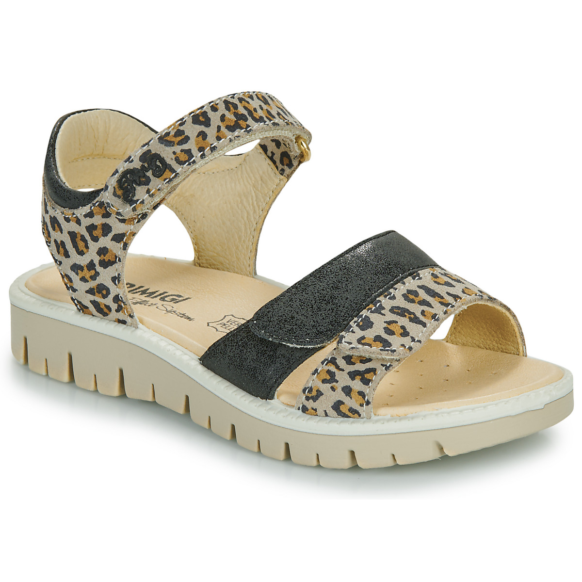 Sapatos Rapariga Sandálias Primigi AXEL Preto / Leopardo