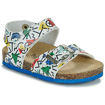 Sapatos Rapaz Sandálias Primigi BIRKKY Branco / Multicolor