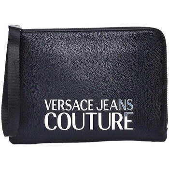 Malas Homem Pouch / Clutch Versace Wool Jeans Couture  Preto