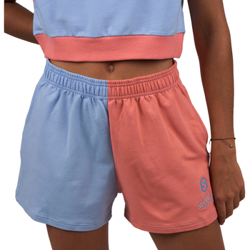 Textil Mulher Shorts / Bermudas Superb 1982 RSC-S2104-CORAL-BLUE Multicolor