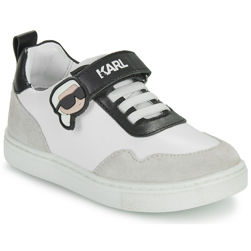 Sapatos Criança Sapatilhas Voyage Lagerfeld Voyage'S VARSITY KLUB Branco / Preto