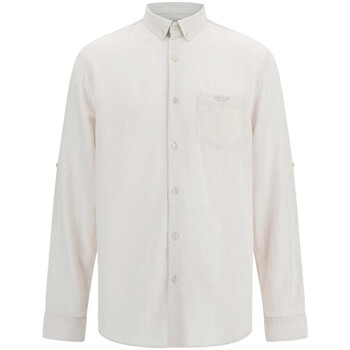 Textil Homem Camisas mangas comprida Guess M3GH66 WFDT0 Branco