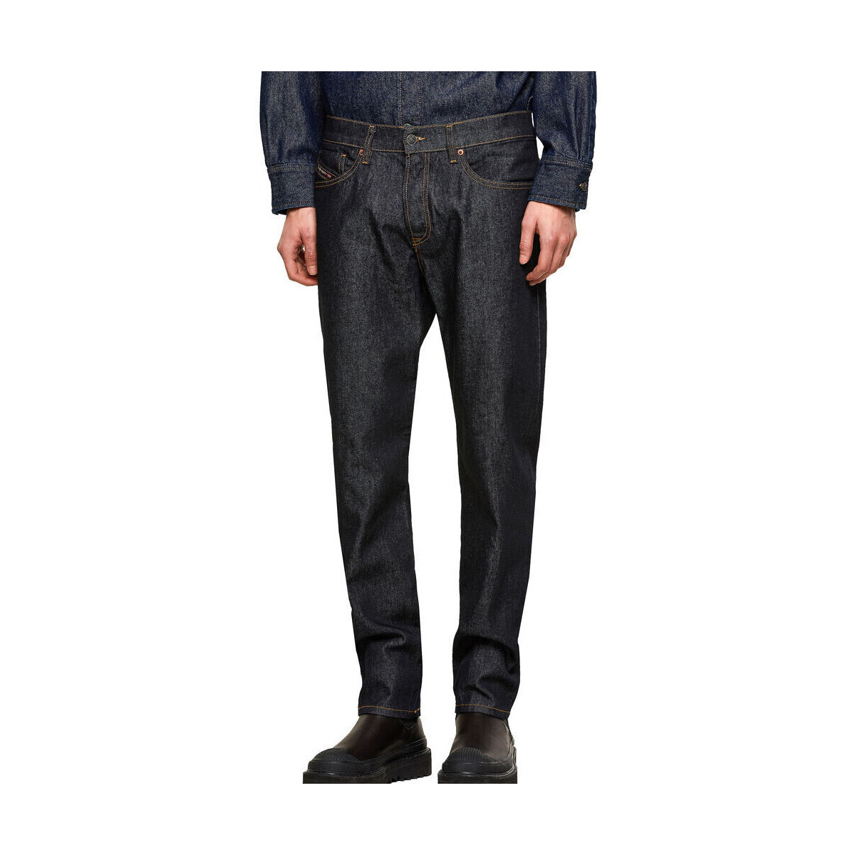 Textil Homem Calças Jeans Diesel  Cinza