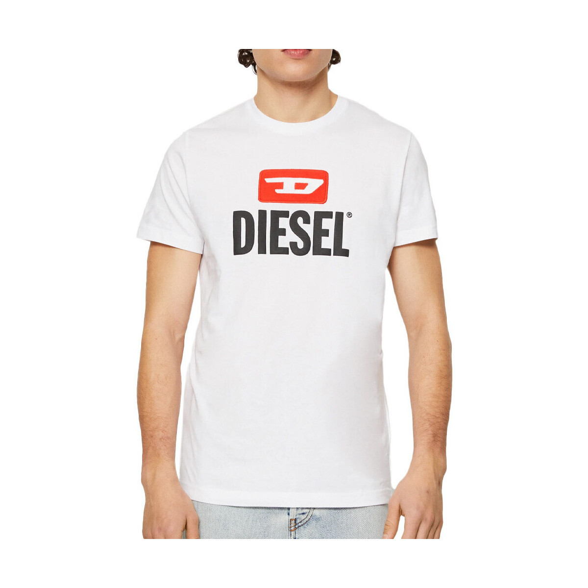 Textil Homem T-shirts e Pólos Diesel  Branco