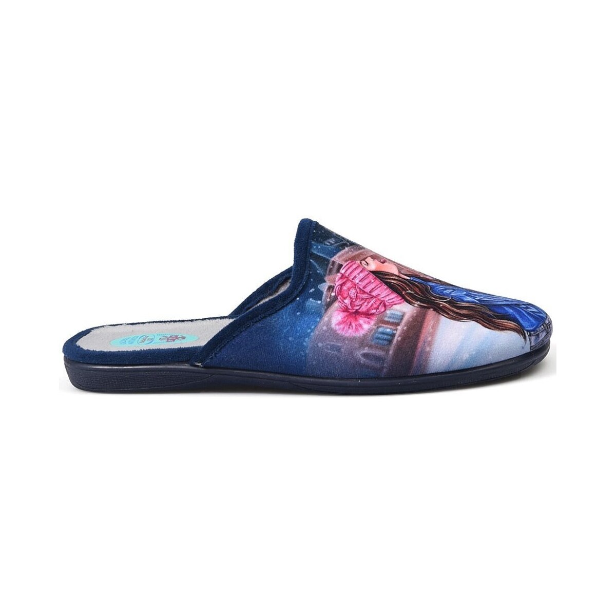 Sapatos Mulher Sapatos & Richelieu Natalia Gil Zapatillas de Casa  Chica Gorro 5007 Marino Azul