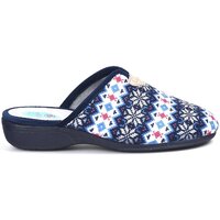 Sapatos Mulher Sapatos & Richelieu Natalia Gil Zapatillas de Casa  Estampado Invierno 9002 Marino Azul