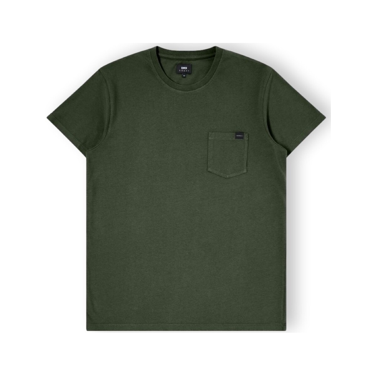 Textil Homem T-shirts e Pólos Edwin T-Shirt Pocket - Kombu Green Verde