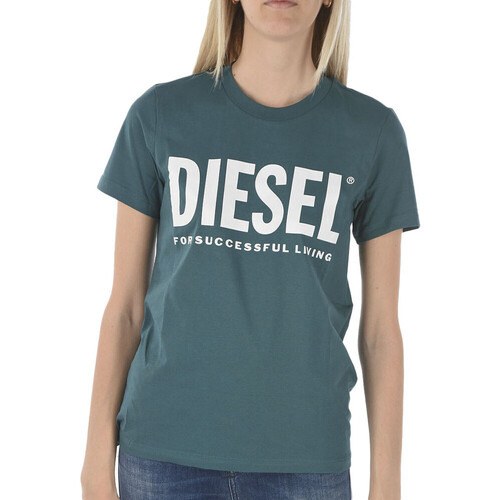Textil Mulher T-shirts e Pólos Diesel  Azul