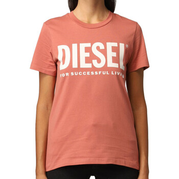 Textil Mulher T-Shirt mangas curtas Diesel  Rosa