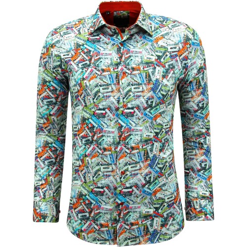 Textil Homem Camisas mangas comprida Gentile Bellini 147811454 Laranja