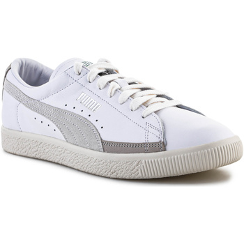 Sapatos Homem Sapatilhas Puma Basket VTG Luxe 382822-01 Branco