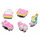 Acessórios Acessórios para calçado Crocs Aqua Bachelorette Vibes 5 Pack Rosa / Multicolor