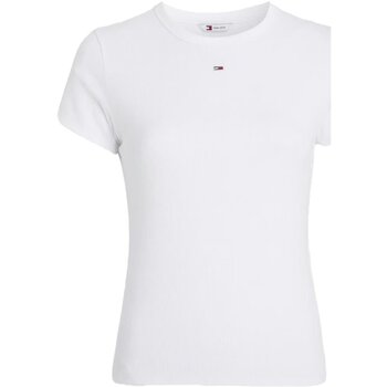 Textil Mulher T-shirts e Pólos Tommy Jeans DW0DW17383 Branco