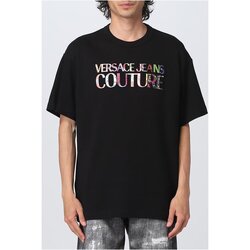 Textil Homem T-Shirt mangas curtas Versace 74GAHG01 CJ01G Preto