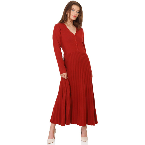 Textil Mulher Vestidos La Modeuse 68917_P160790 Vermelho