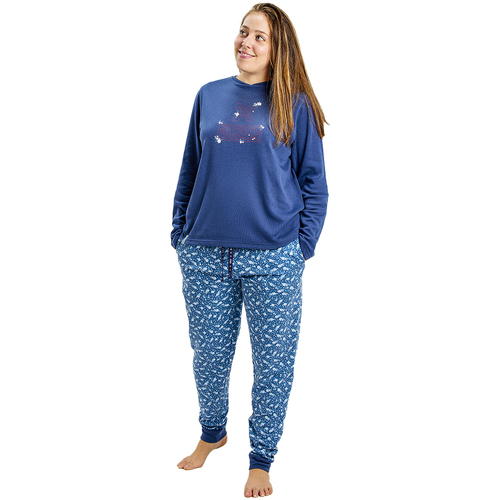Textil Mulher Pijamas / Camisas de dormir Munich MUDP0200 Azul